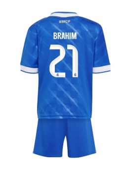 Real Madrid Brahim Diaz #21 Replika Tredje Kläder Barn 2025-26 Kortärmad (+ byxor)